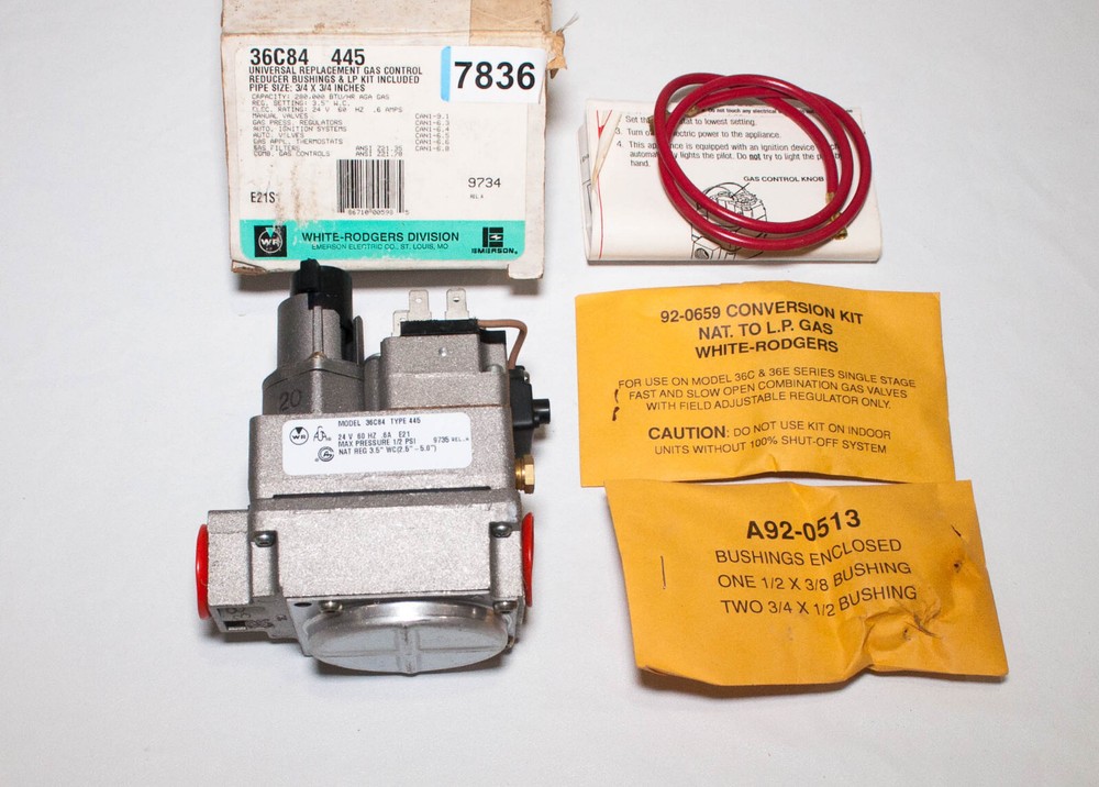 White Rodgers 36C84-445 Gas Control Valve