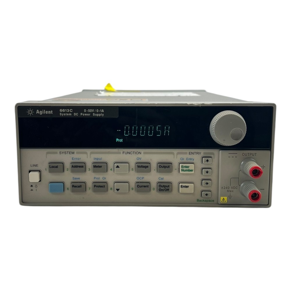 AGILENT 6613C SYSTEM DC POWER SUPPLY 0-50V 0-1A