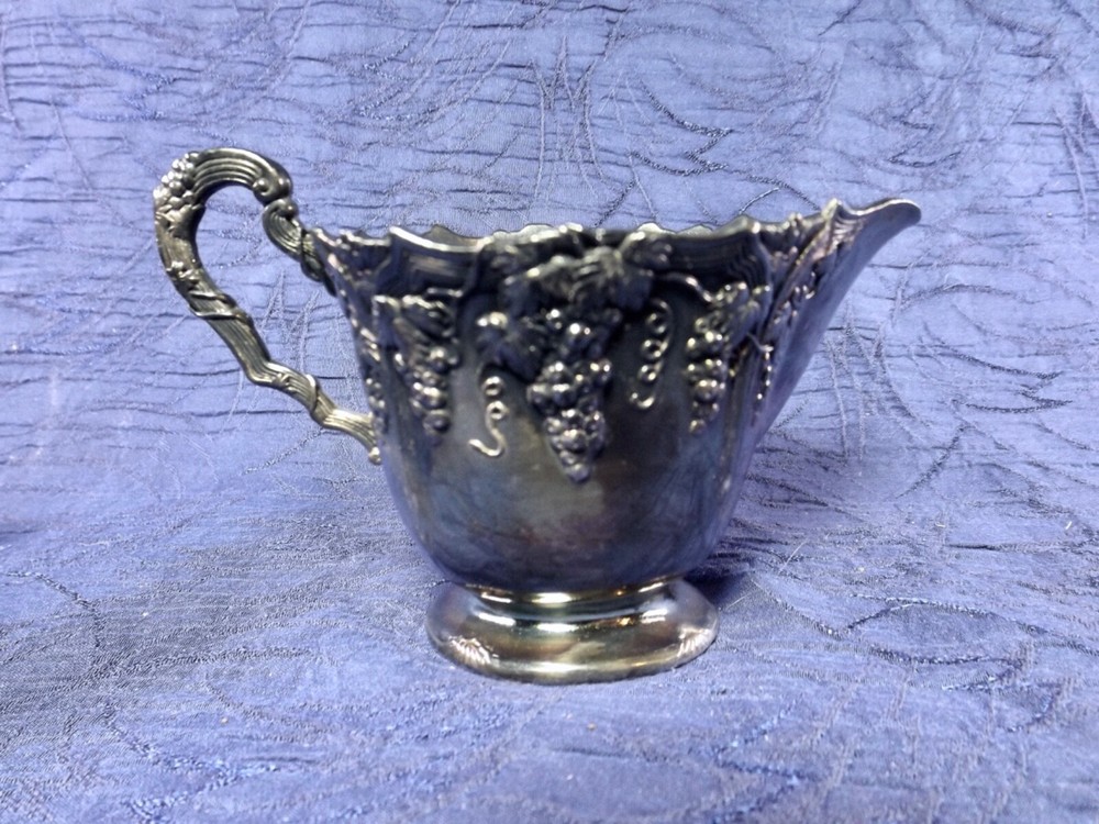 Silver Plated Sugar And Creamer Set Japan