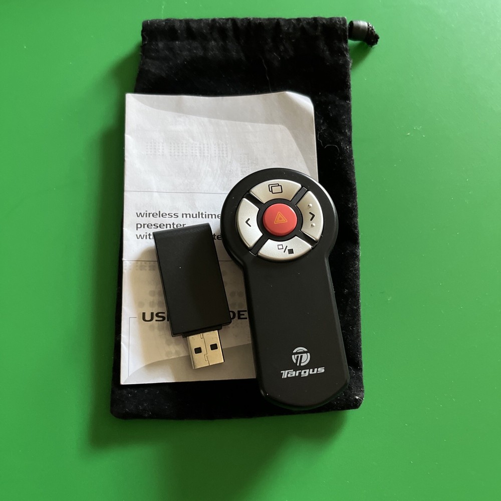 Targus Black Wireless Multimedia Presenter Remote with Laser Pointer AMP03US