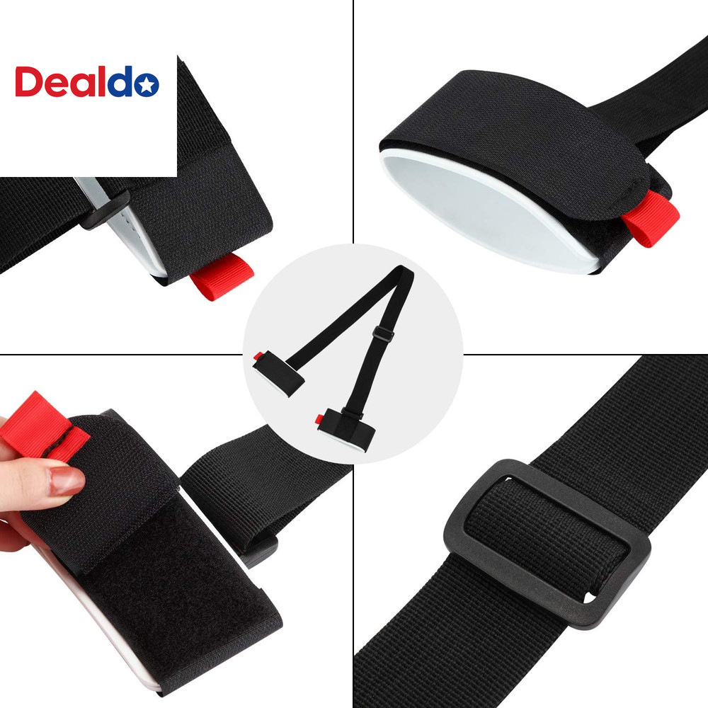 4 Pack Ski Carrier Straps Adjustable Shoulder with Cushioned Fastener Tape Strap