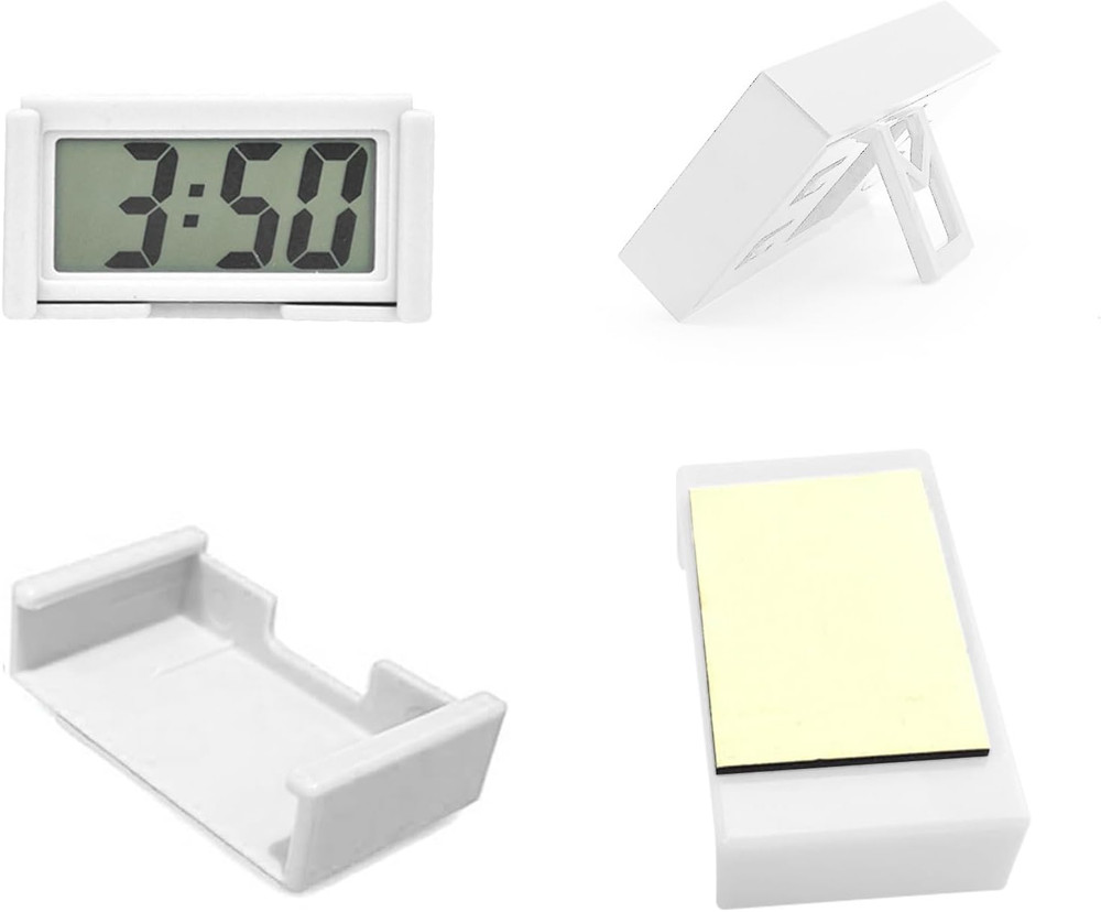 Car Dashboard Digital Clock - with Jumbo LCD Time & Day Display - Mini Automotiv