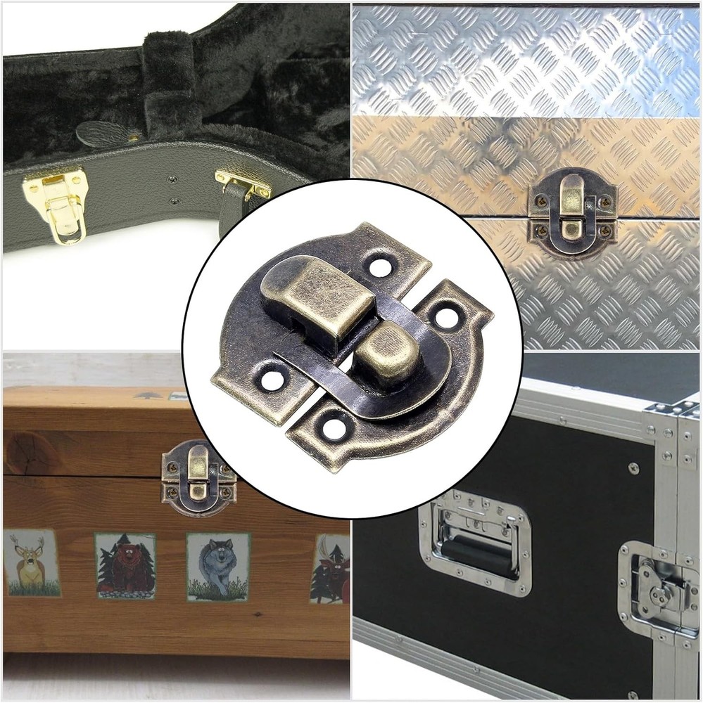 4PCS Antique Toggle Hasp Latch Bronze Duckbilled Latch Hardware