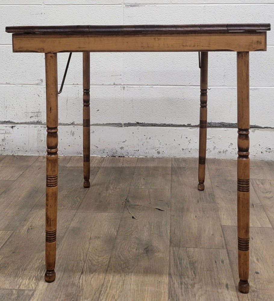 Antique American Folding Work Table Accent Table Sewing Table