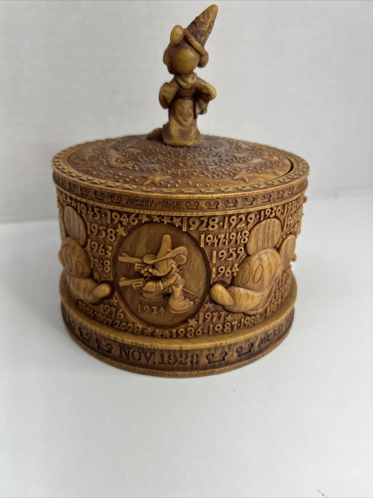 Olszewski Disney Mickey Mouse 80th Anniversary Heirloom Box Sorcerer'sApprentice