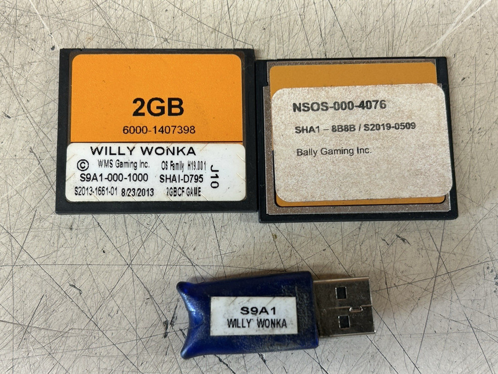 WILLY WONKA SOFTWARE AND REEL STRIPS WMS BB3 S9A1   WAP