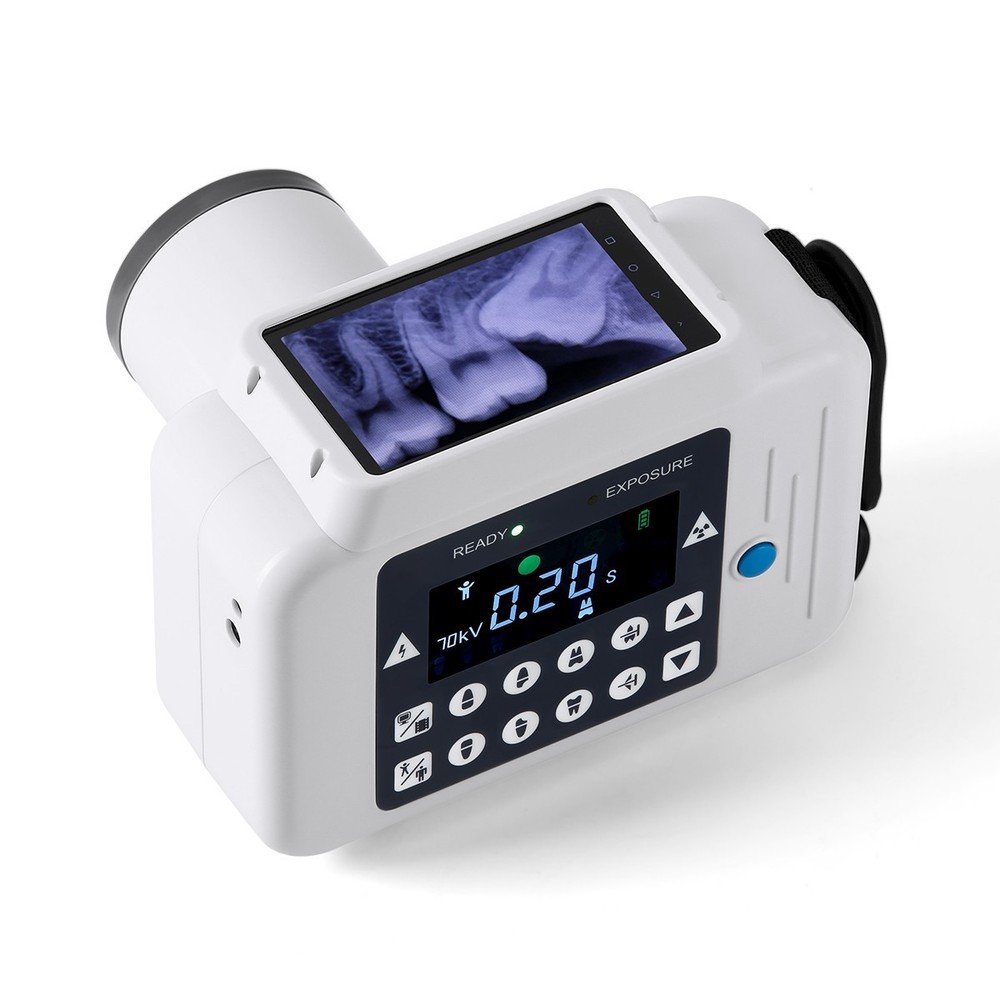Dental X Ray Mobile Unit Machine System Digital Sensor LCD Frequency No Shield