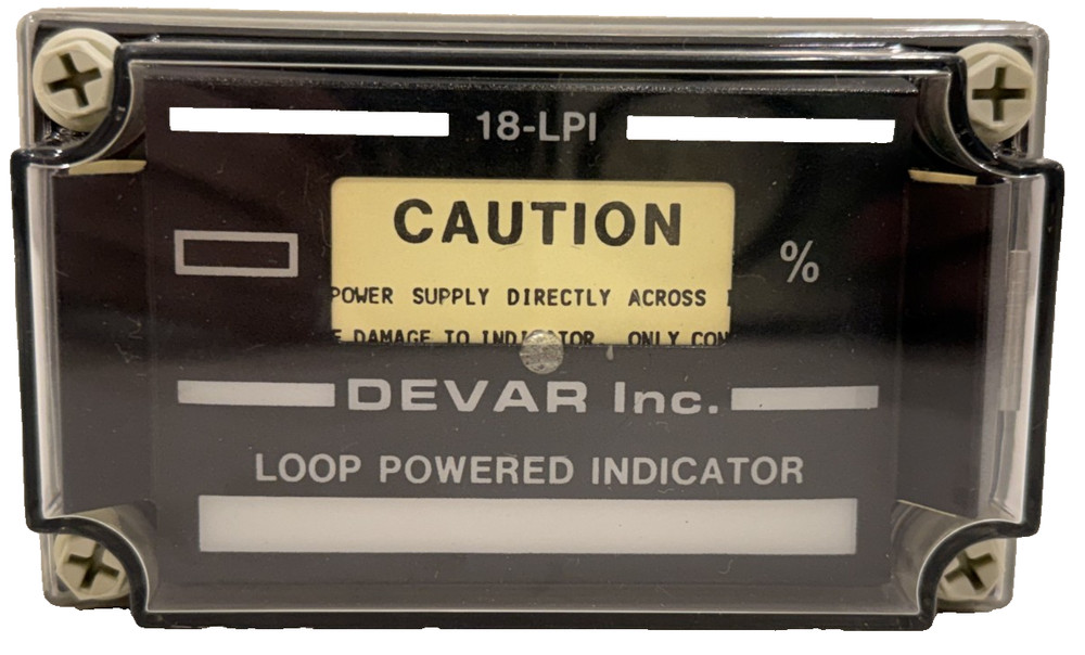 NEW DEVAR INC 18-LPI LOOP POWERED INDICATOR 18LPI
