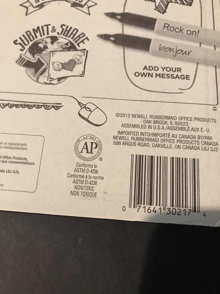 Sharpie (8ct) Assorted Colors Fine Point Permanent Markers Quick Drying