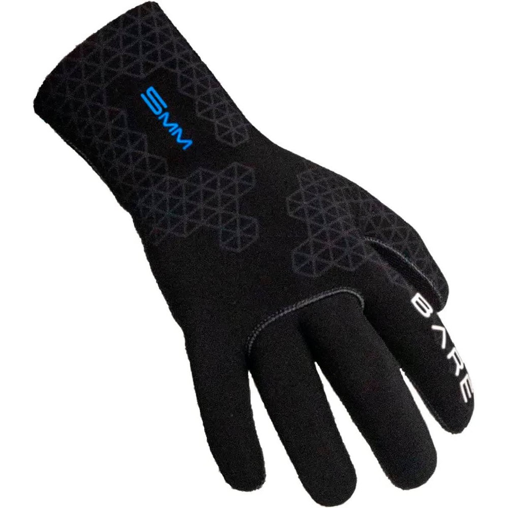 Open Box Bare 5mm S-Flex Dive Glove - Black - X-Small