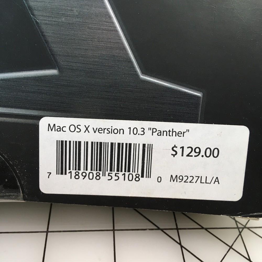 Vtg Apple Macintosh OS X 10.3 Panther Computer Software Mac COMPLETE BOX SET