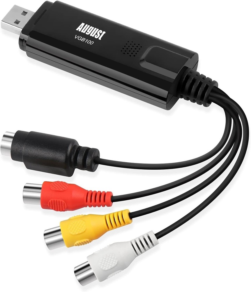 - External USB Video Capture Card - S Video/Composite to USB Transfer Cable -...