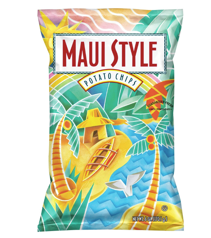 Maui Style Potato Kettle Chips Original 6oz Bag x2