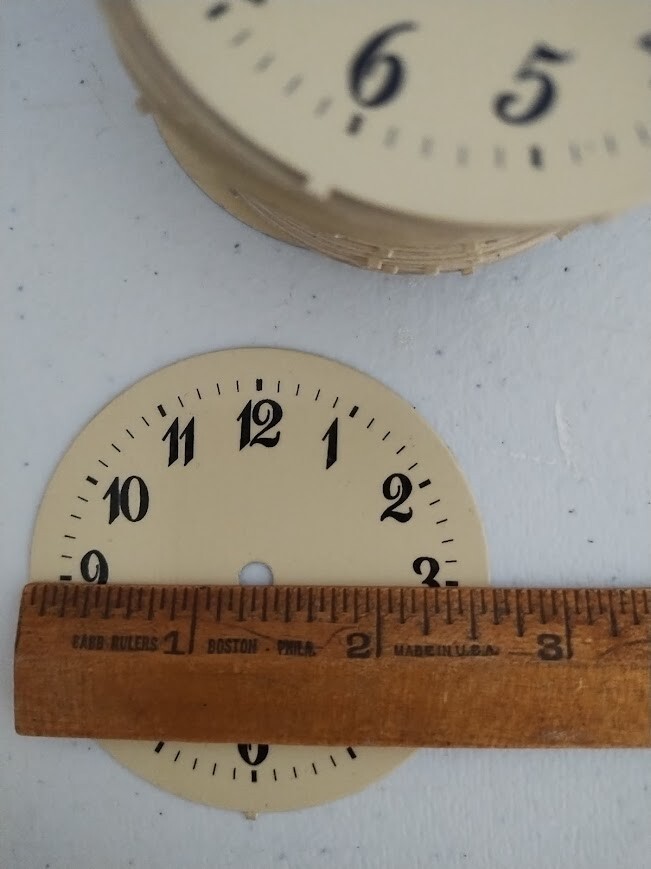 Lot Ivory Clock Faces New 100 pieces.
