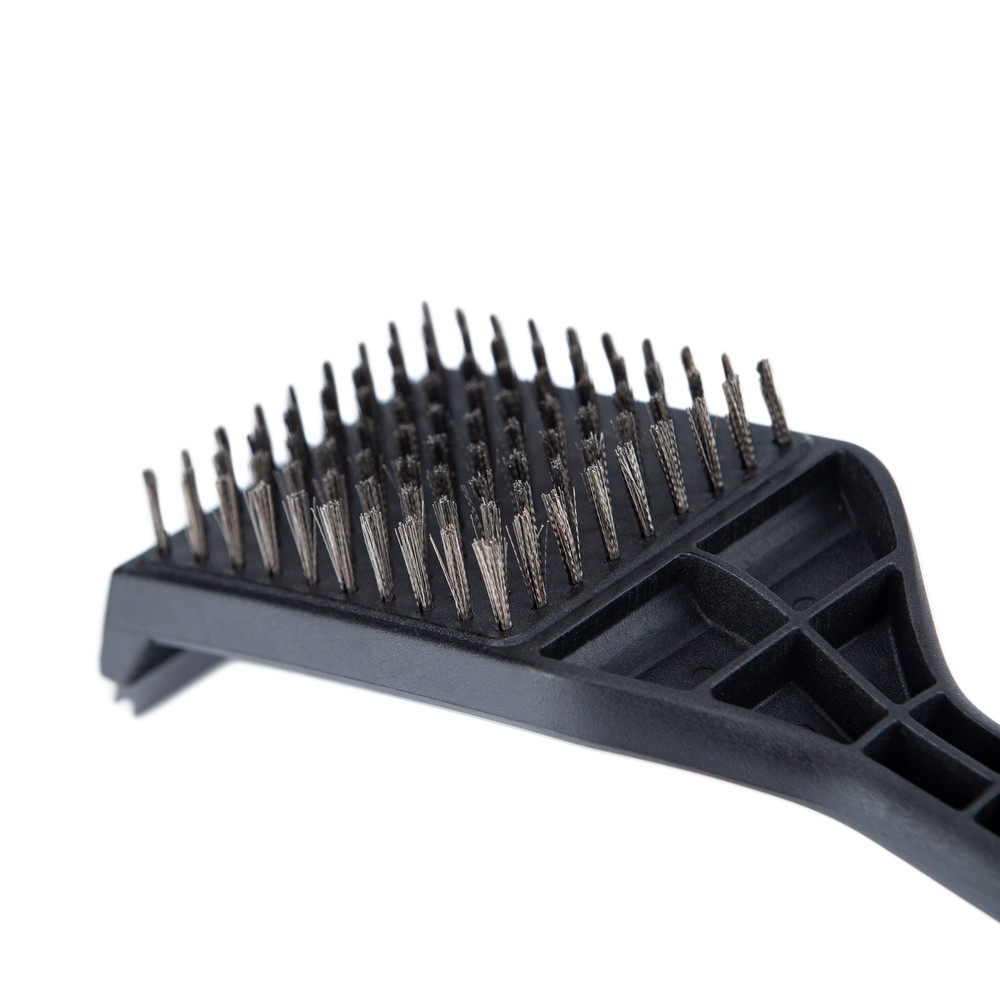 Expert Grill Long Handle Grill Brush with Scraper, 17.7"