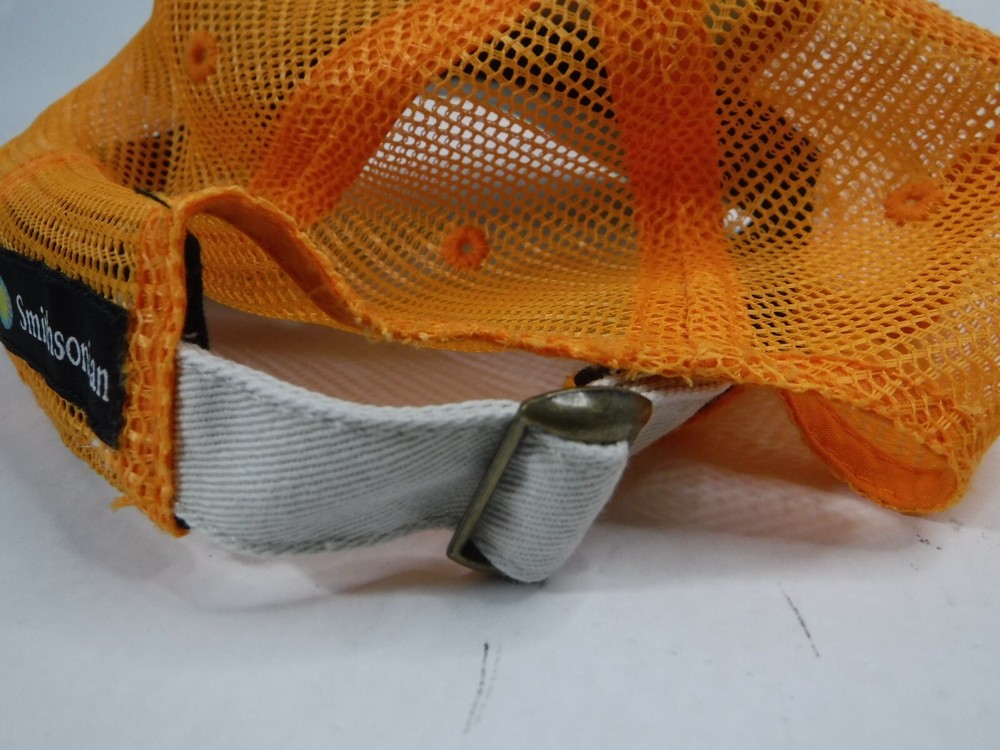 Smithsonian "Save The Bees" Orange / Tan Adjustable Back Strap Cap Hat Bioworld