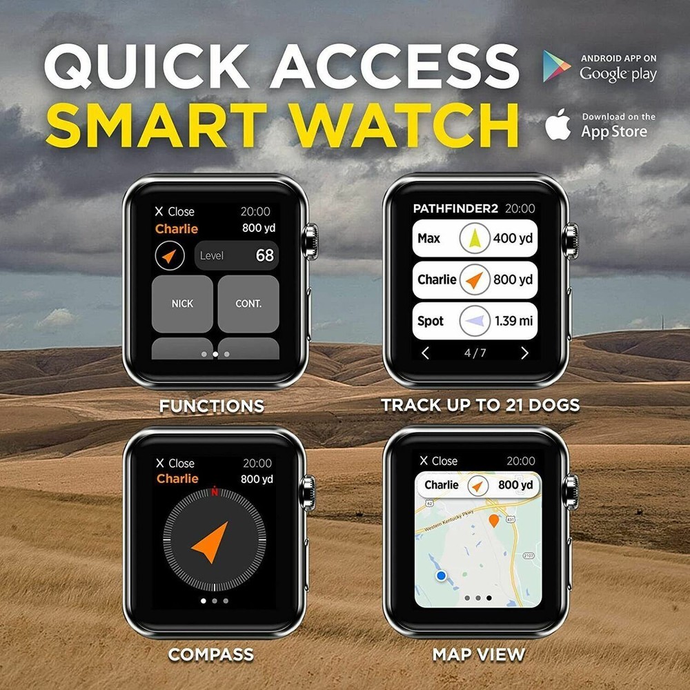 Dogtra PATHFINDER2 GPS Dog Tracking, Training, E-Fence & LED Beacon Light Collar