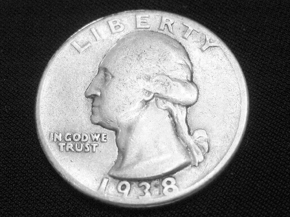 1938 Washington Quarter -- Very Fine