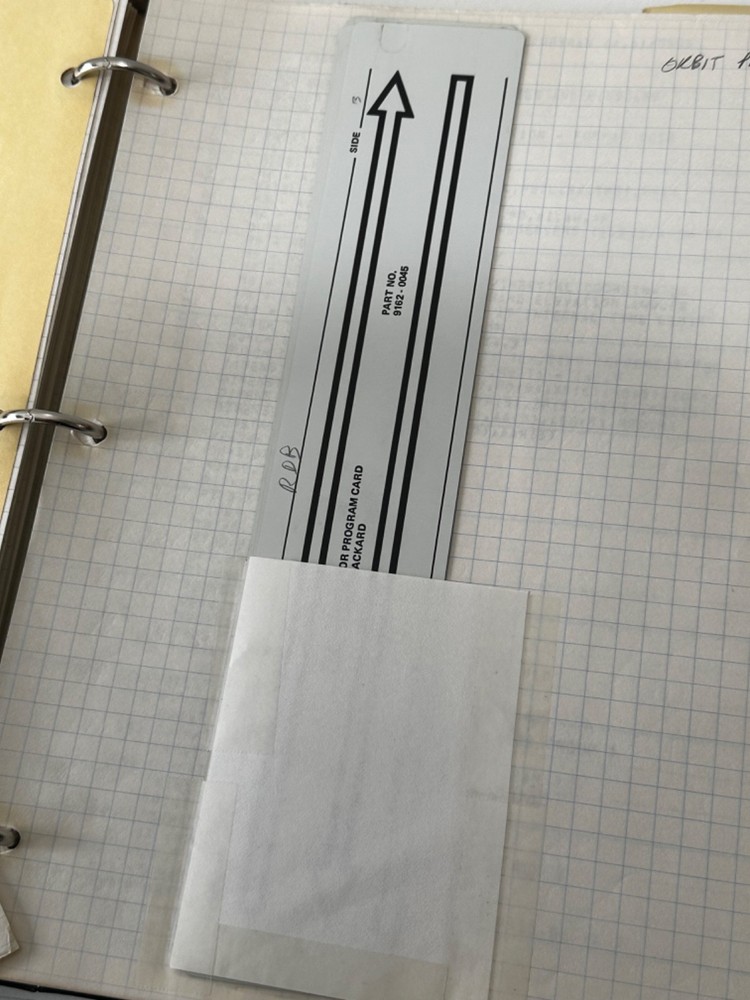 Satellite Tracking Antenna Trajectory Calculation Ephemera HP 9820 Program Notes
