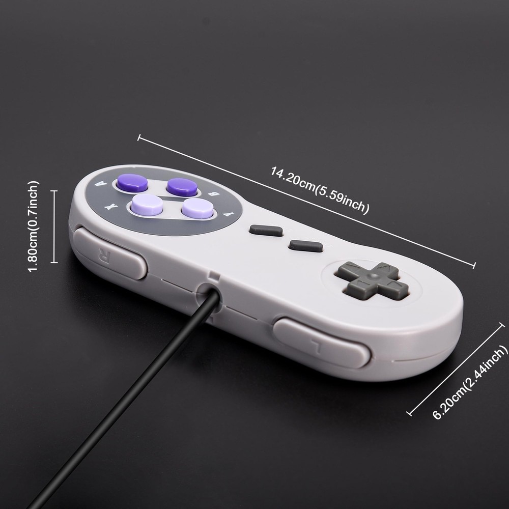 iNNEXT 2 Pack Wired SNES Gamepad, Controller Original Port for US