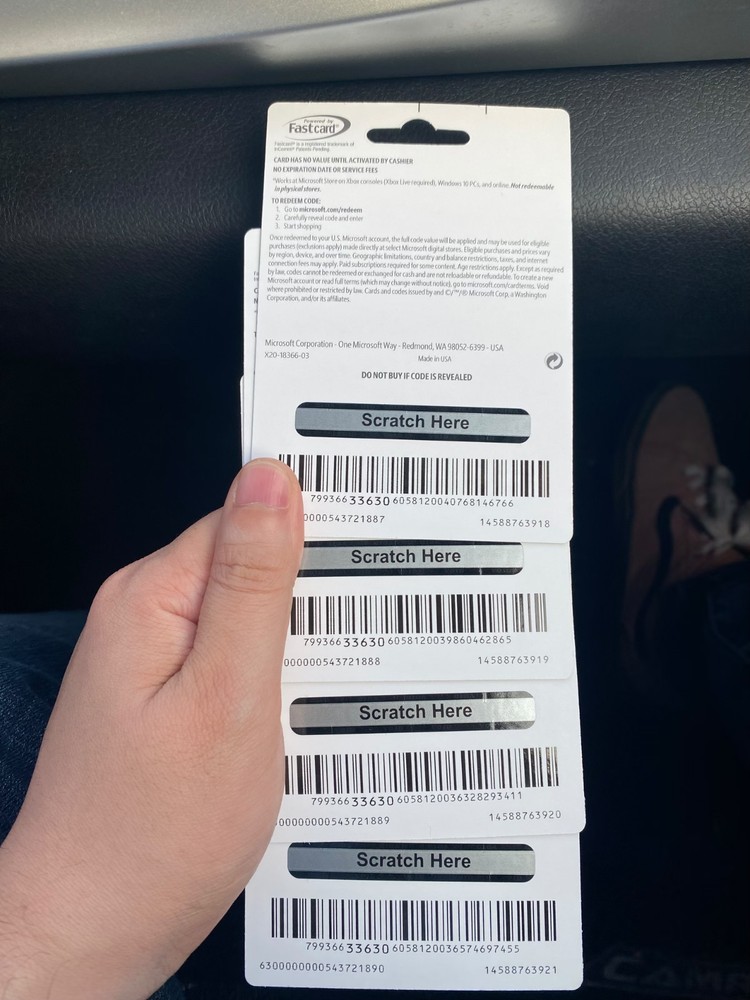 $50 Xbox Live Gift Card (unredeemed)