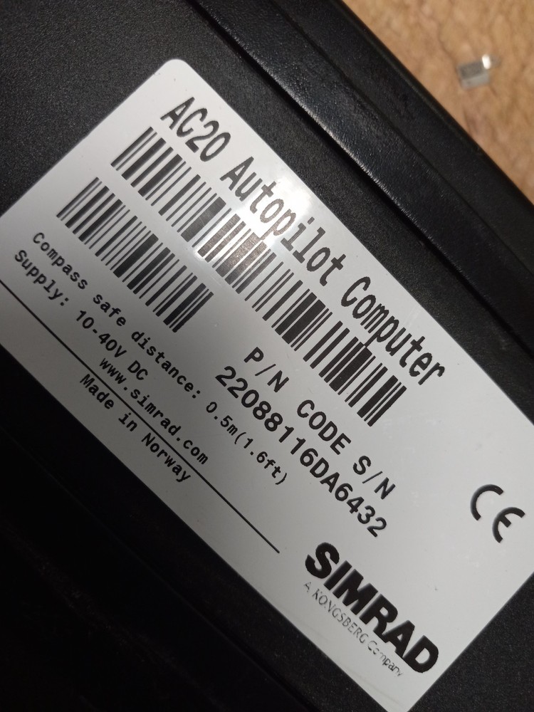 Simrad AC20 PN 22088116 da6432 Autopilot Computer Processor Tested Good