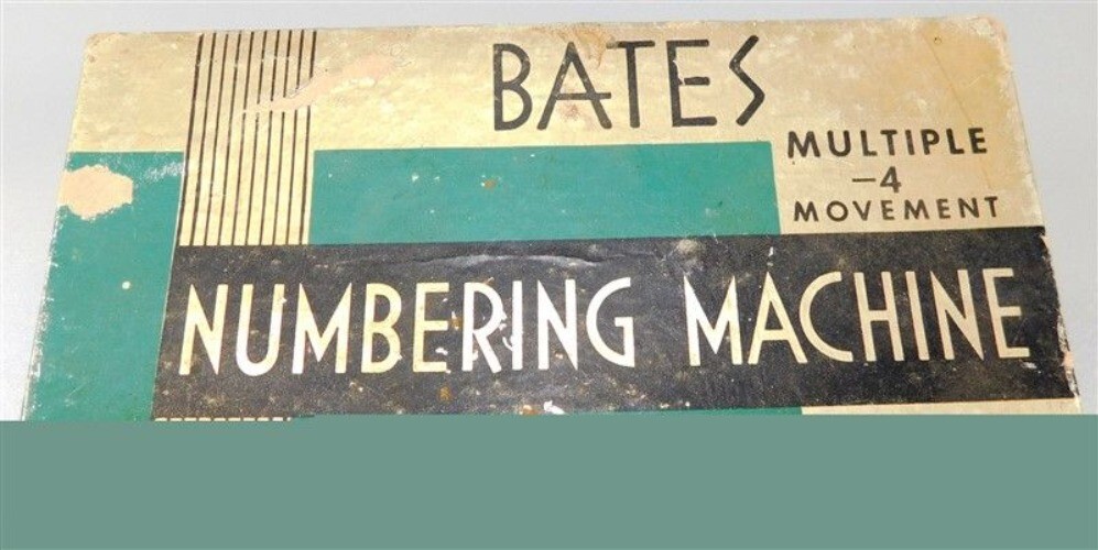 9815/490 Bates Numbering Machine Multiple 4 Movement