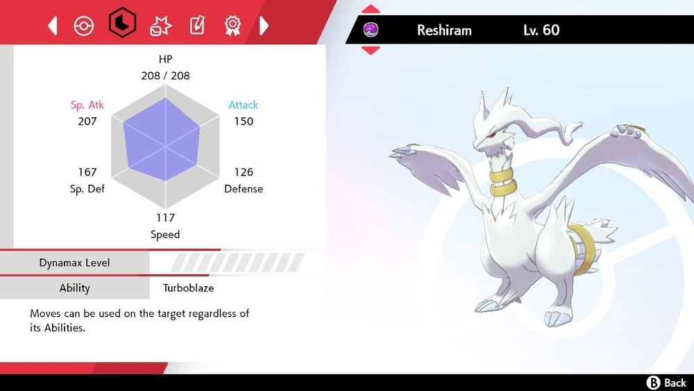 ✨Shiny✨ Reshiram For Sword & Shield