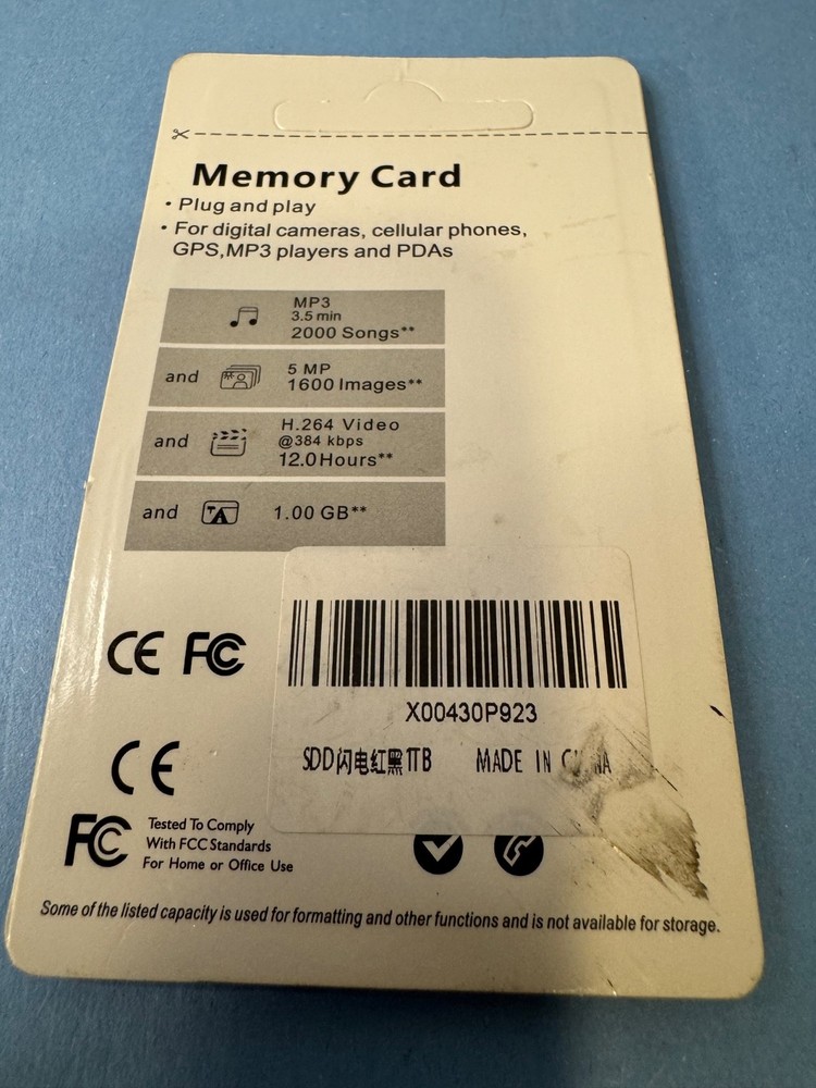 1024 GB MEMORY CARD WITH ADAPTER---SUPER DUODUO