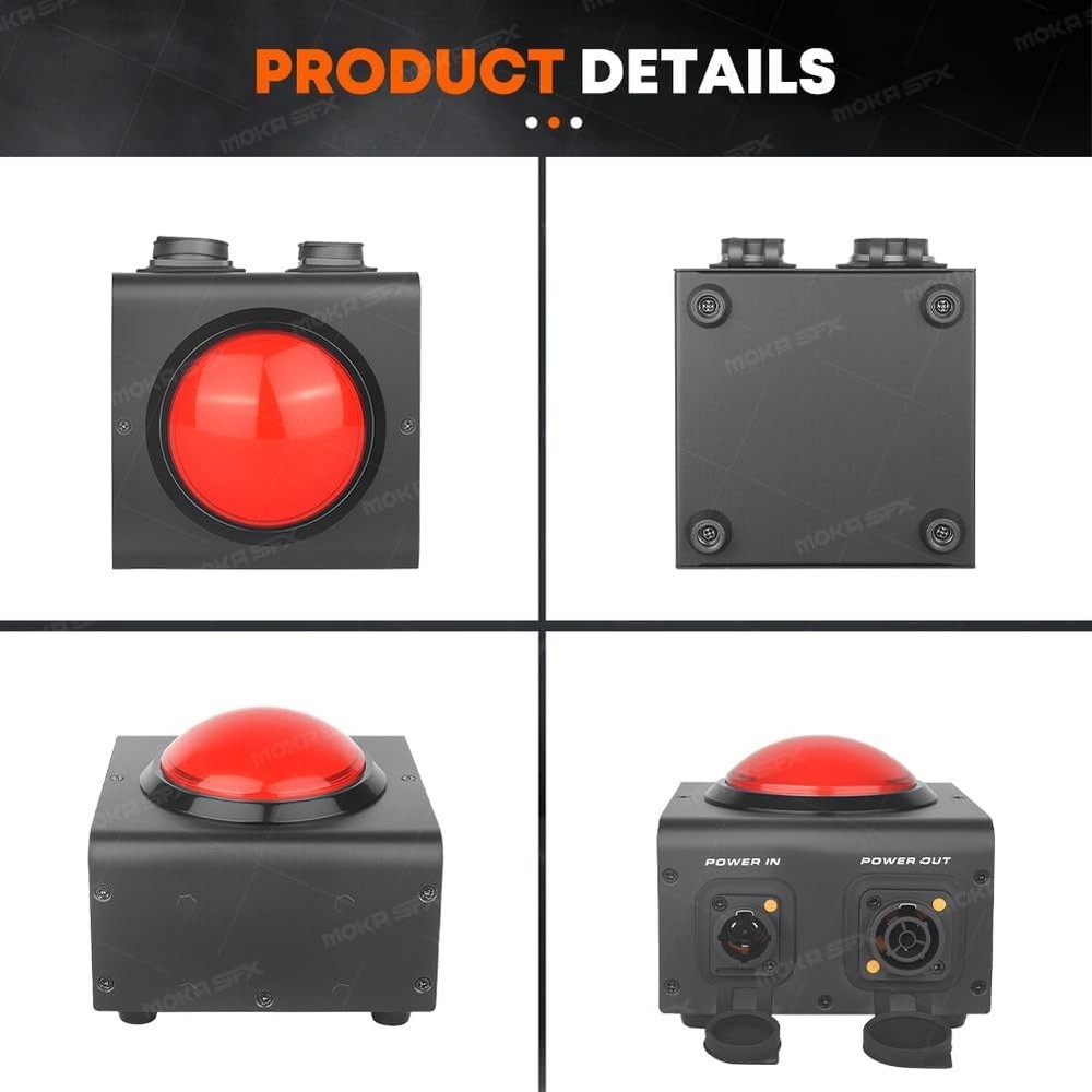 MOKA SFX Power Controller Red Button Mini Console Stage Effect Machine Portab