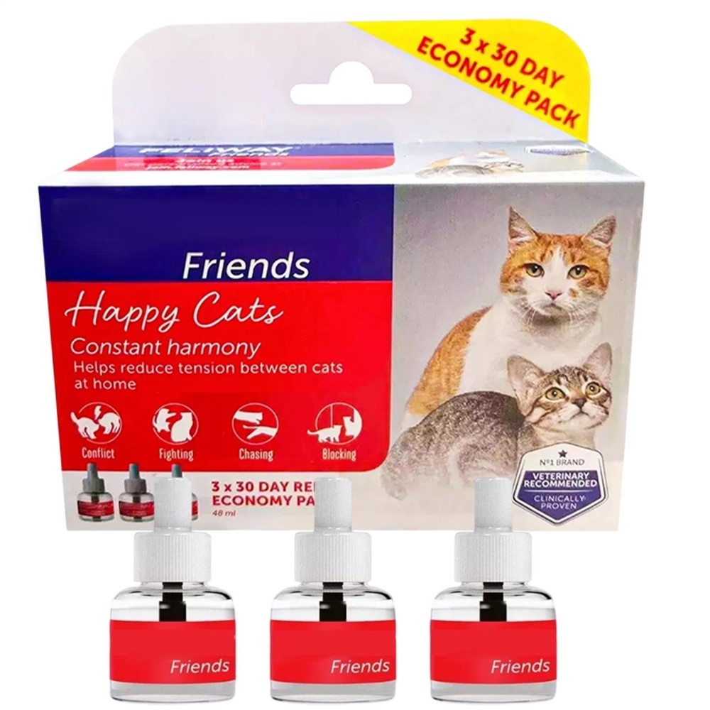 Feliway Friends 48ml 30 Day Refill X 3 Value Pack