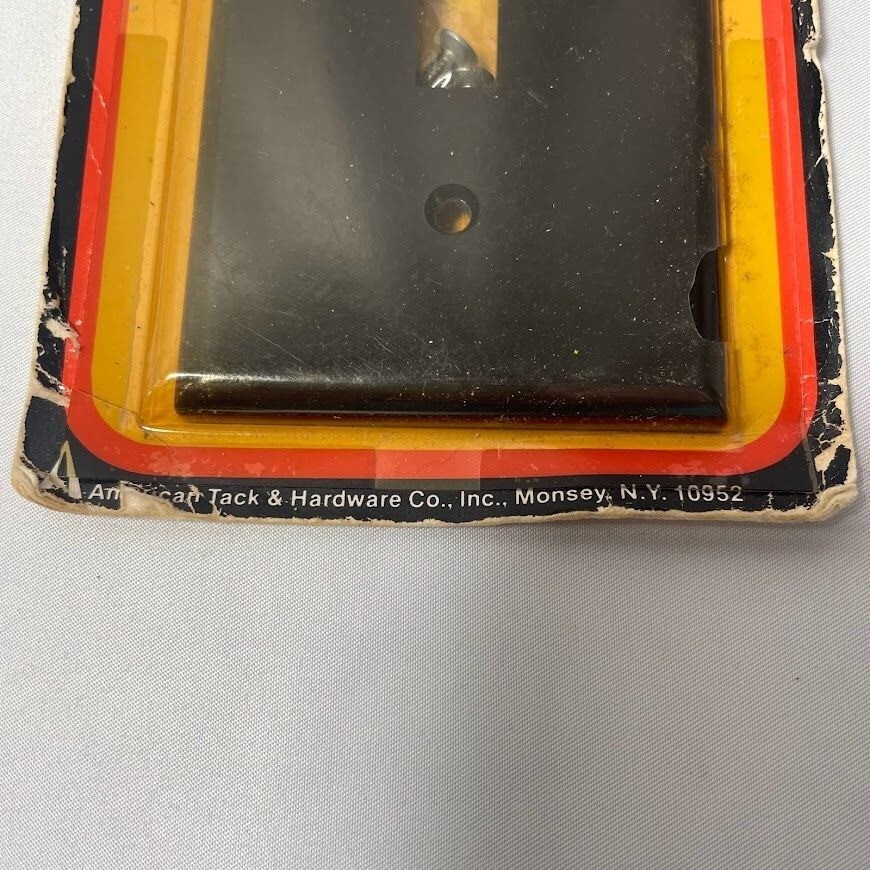 Vintage Bakelite Brown Deco Room Midcentury Light Switch Wall Plate