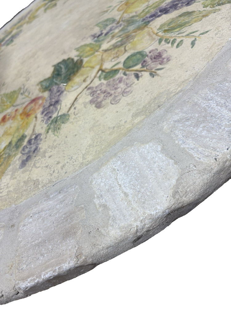 65190 Quality Decorator Cement Top Iron Table Dining Kitchen Table