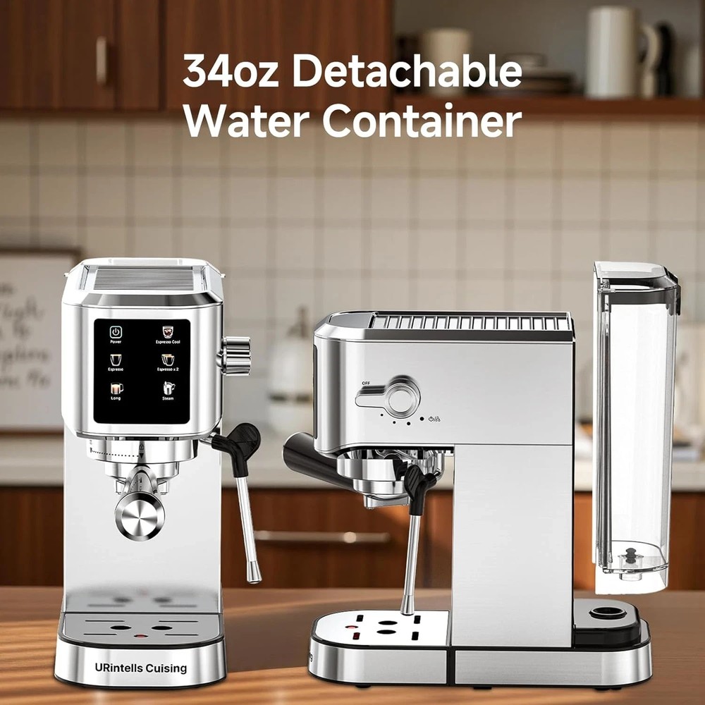 Commercial Espresso and Coffee Makers Espresso Machine 20 Bar, Touch Screen