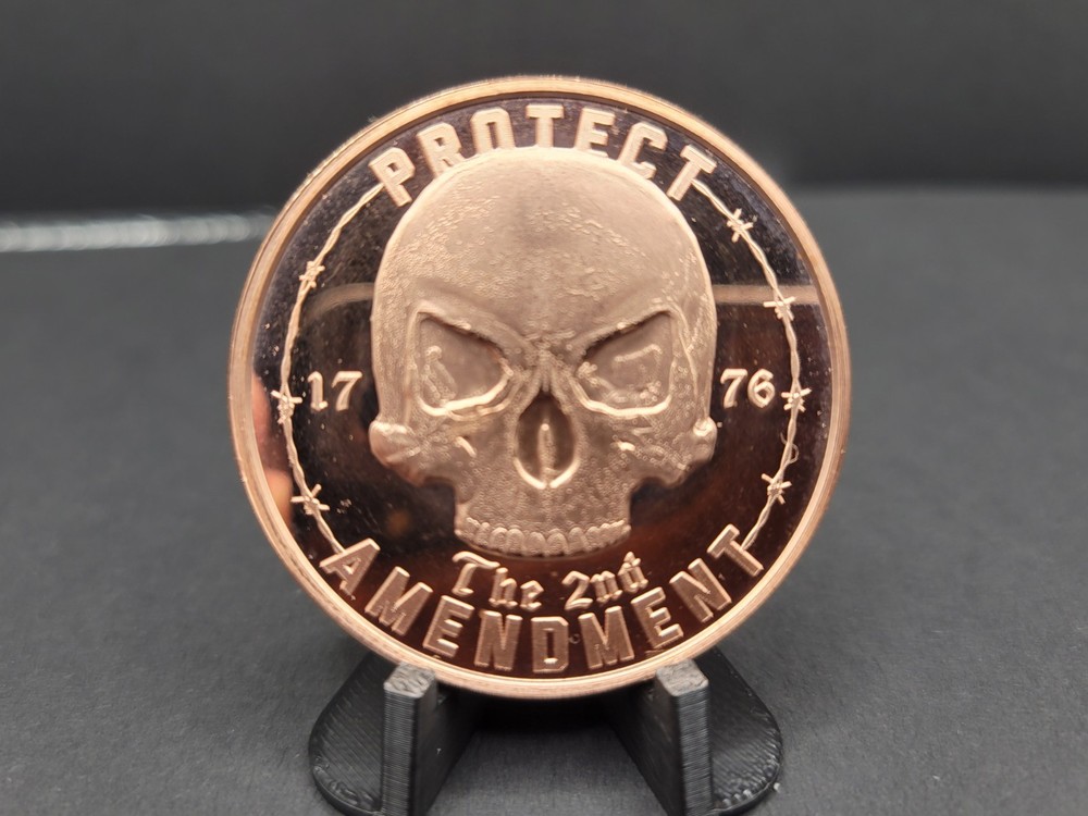1oz Copper Round - Protect The Second Amendment - .999 Fine Copper