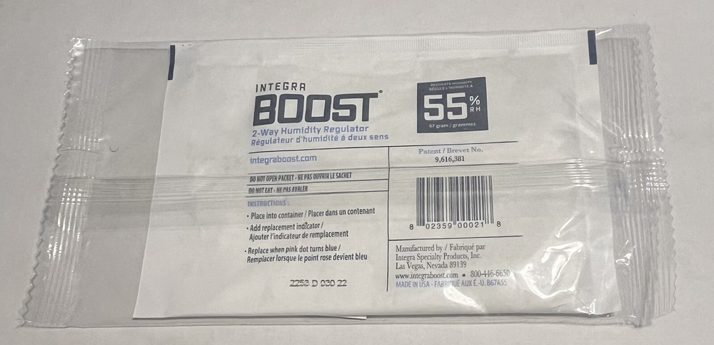 2pk/ 2 Pc Integra Boost 55% Humidity Regulator 67 Gram
