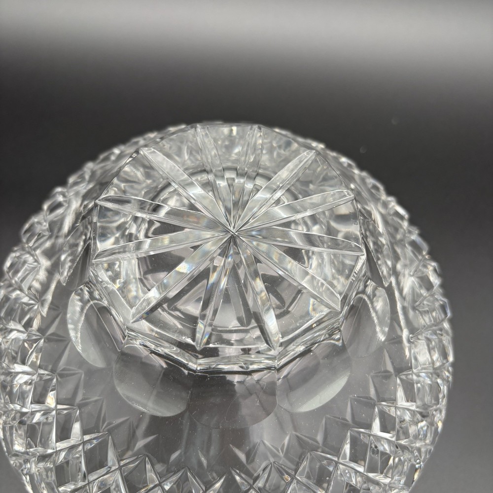 Stunning Vintage Cut Crystal Large Bowl 8”