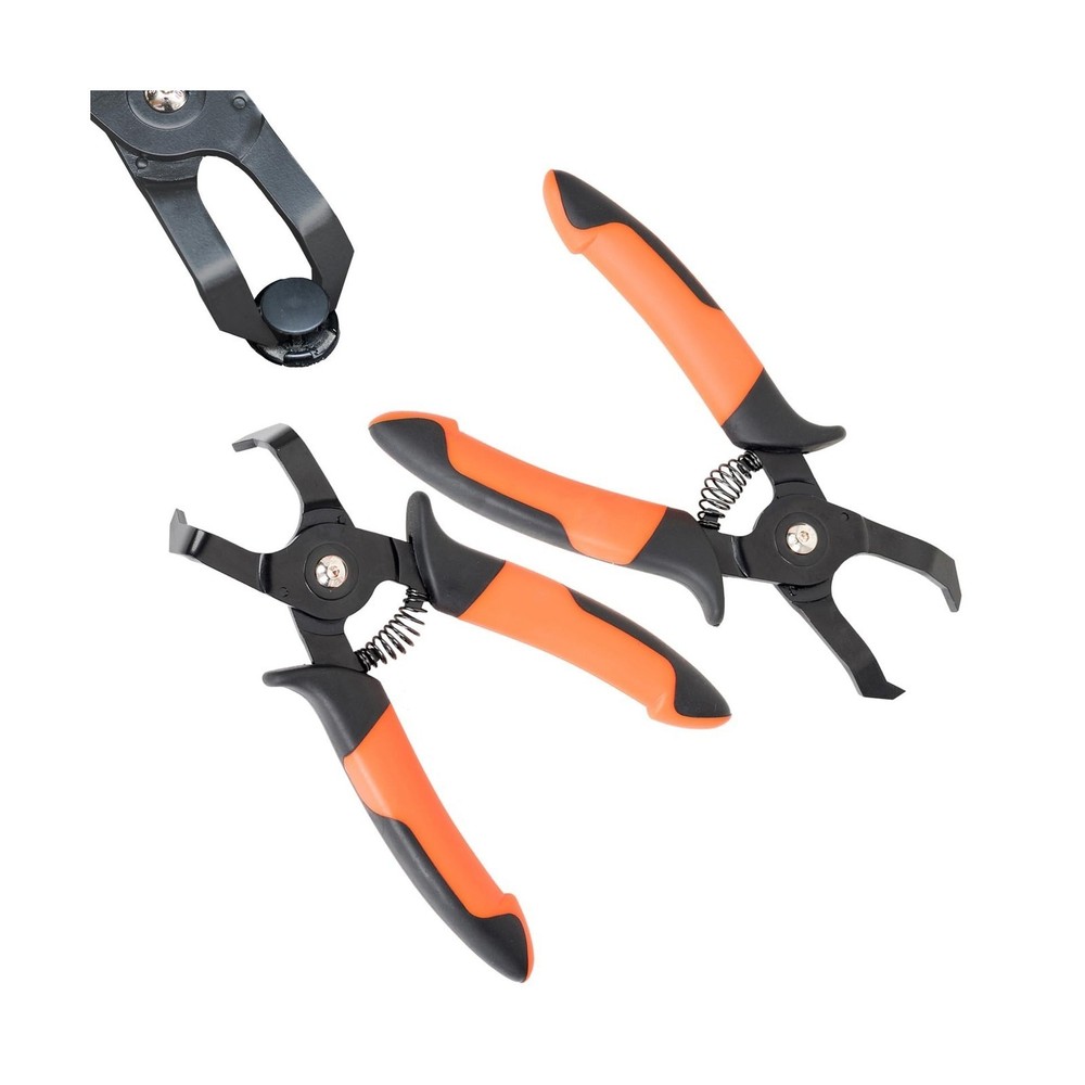 Push Pin Pliers Set 2Pc - 30掳 & 80掳 - Auto Panel Clip Removal Tool