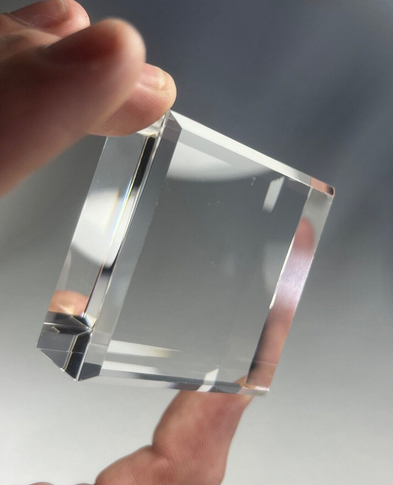 30x Acrylic Display Stand - Square Base with Beveled Edge 5x5x2cm