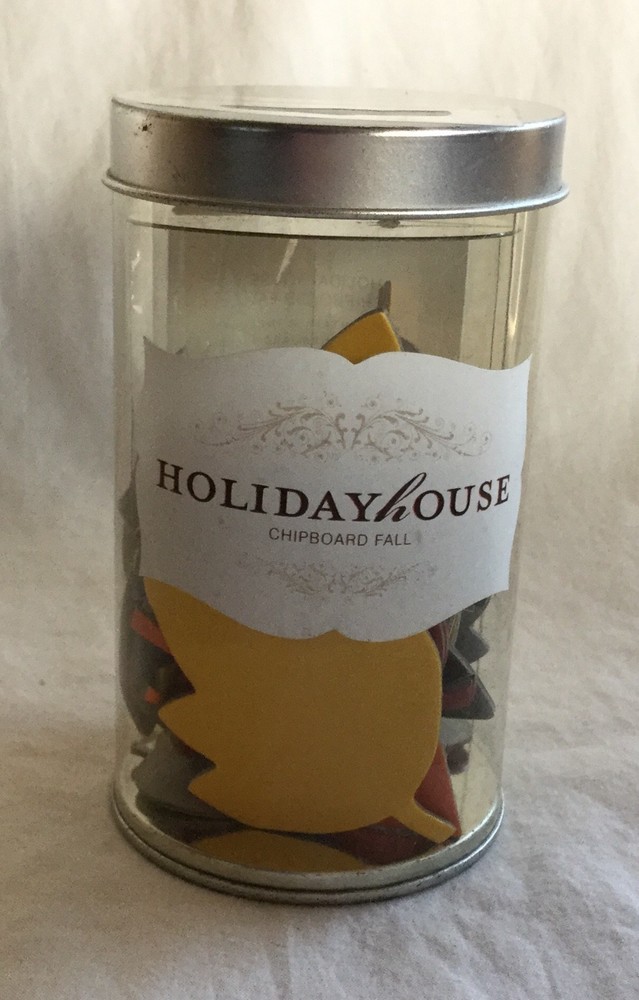 American Crafts Holiday House Chipboard Fall 3 Shape Size 6 Colors