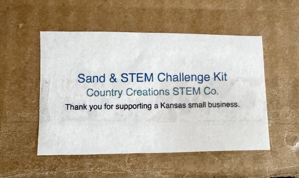 Sand & STEM Challenge Kit Kids Science Engineering Activity Ages 3–10