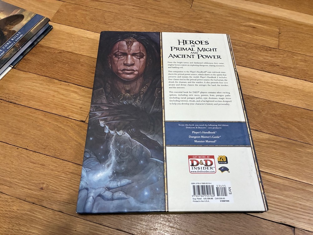 Dungeons & Dragons: Player's Handbook 2 HC 4e