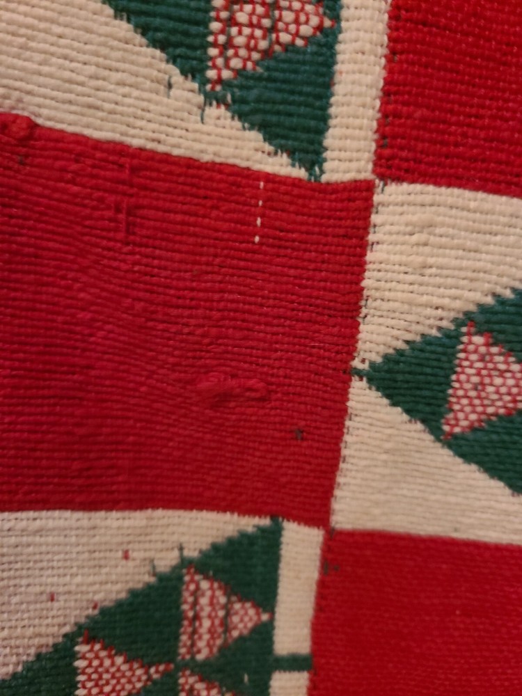 Christmas Table Runner Checkered Tree Pattern 12.5" x 67" Tree Checker