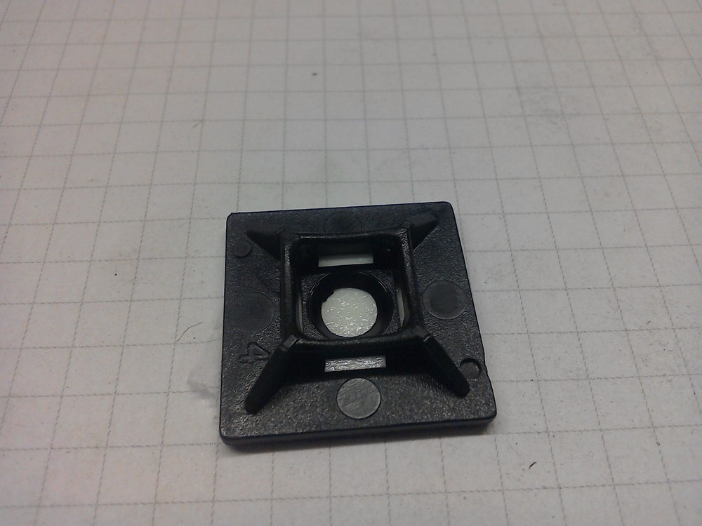 Cable Tie Bases Self-Adhesive 6.5mm Tie Black- EAC4BK