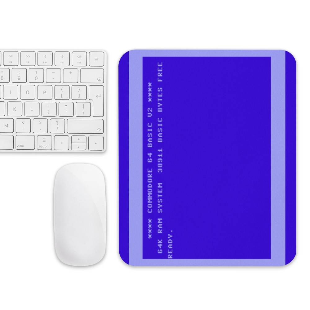 Commodore C64 - BASIC -Mouse Pad NEW 9.5" x 7.75" Non Slip Gaming
