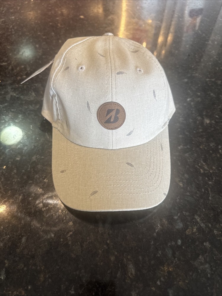 New Bridgestone Golf Oceanside Adjustable Hat/Cap PATTERN: Feathers
