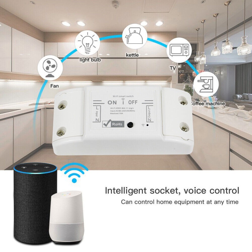Smart WiFi Light Switch Remote Alexa Google Voice Control Smart Life App /