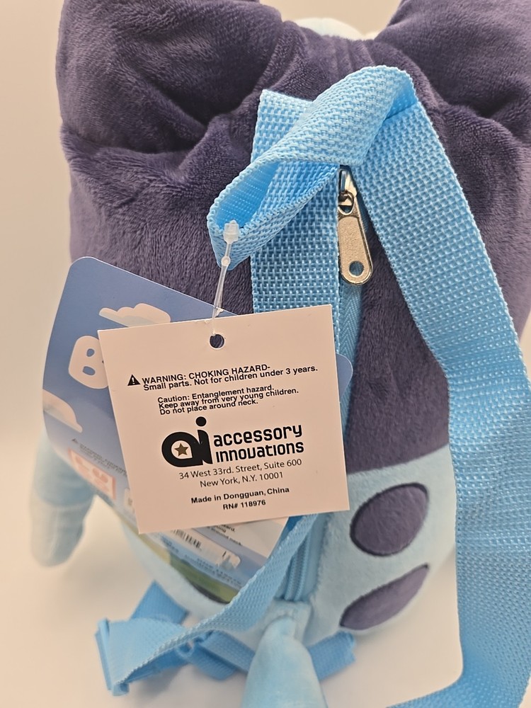 New With Tags Bluey Plush Backpack 17" NWT