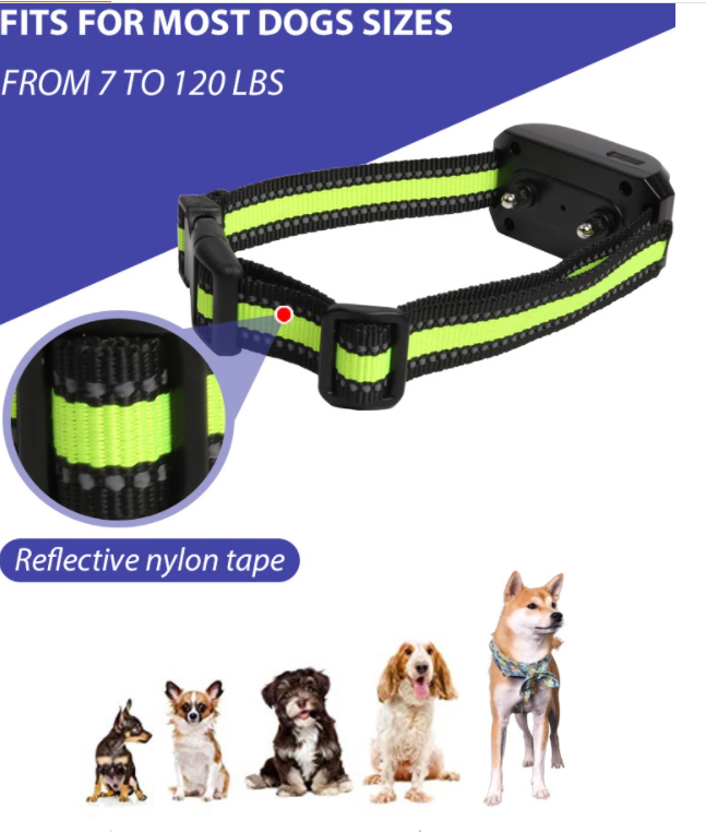 Rechargeable LCD Screen Dog Training Collar Automatic Anti Bark No Barking Shock