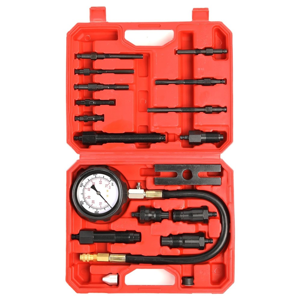 Diesel Engine Cylinder Compression Tester Pressure Test Tool Kit Direct Indirect